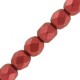 Abalorios facetadas cristal Checo Fire Polished 4mm - Lava red